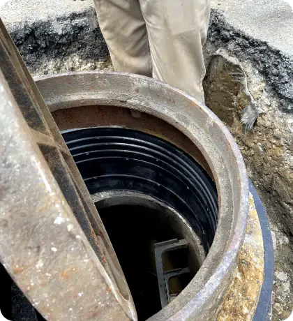 HDPE manhole adjusting ring from LadTech